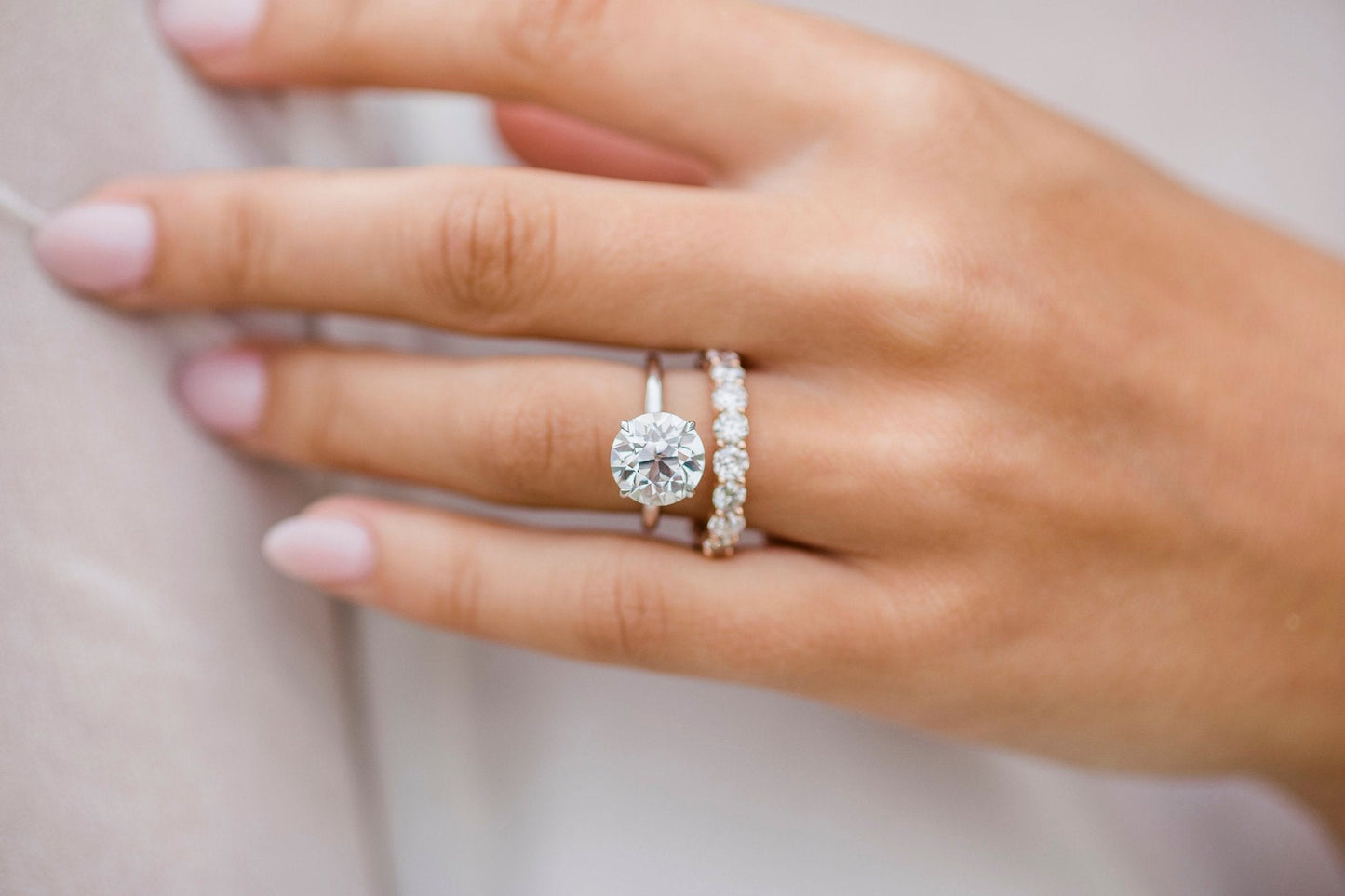 3.0 CT Round Solitaire Moissanite Engagement Ring 10