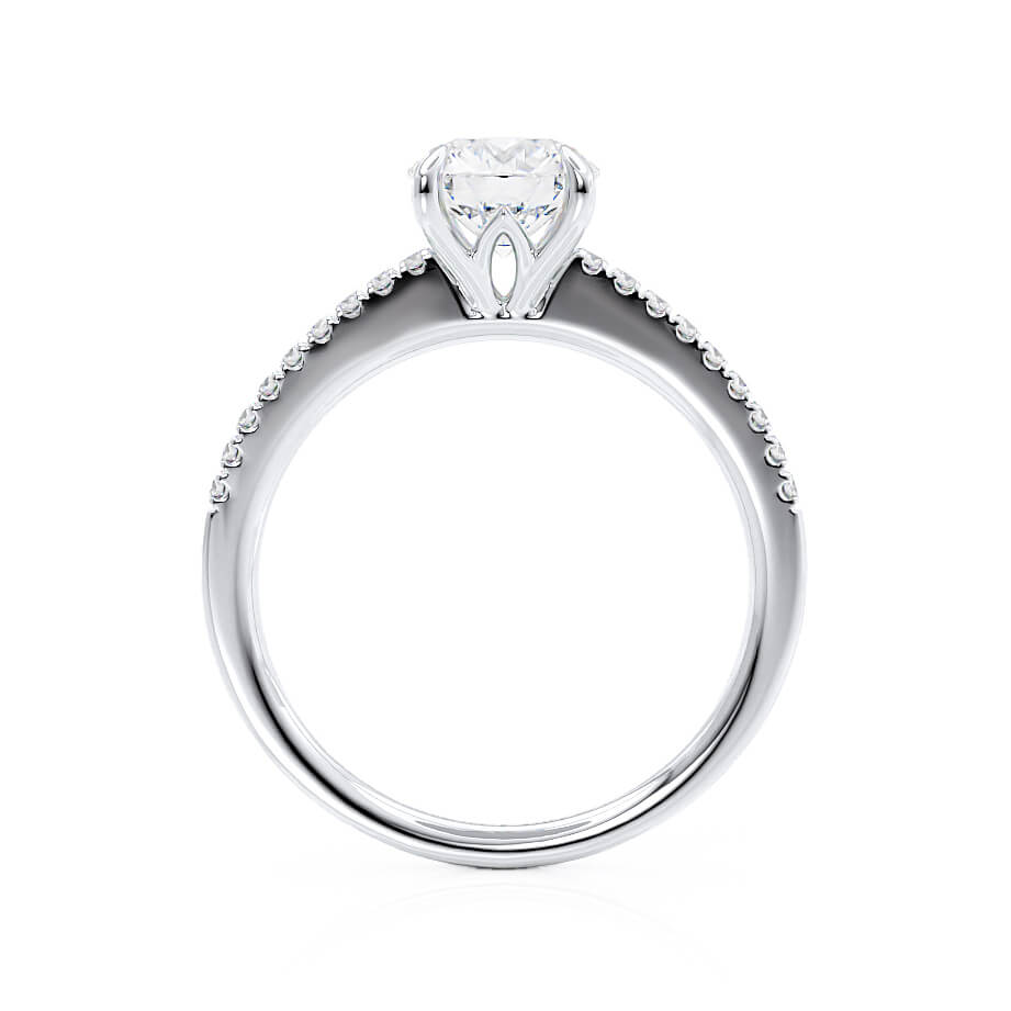1.50 CT Round Shaped Moissanite Solitaire Engagement Ring 5