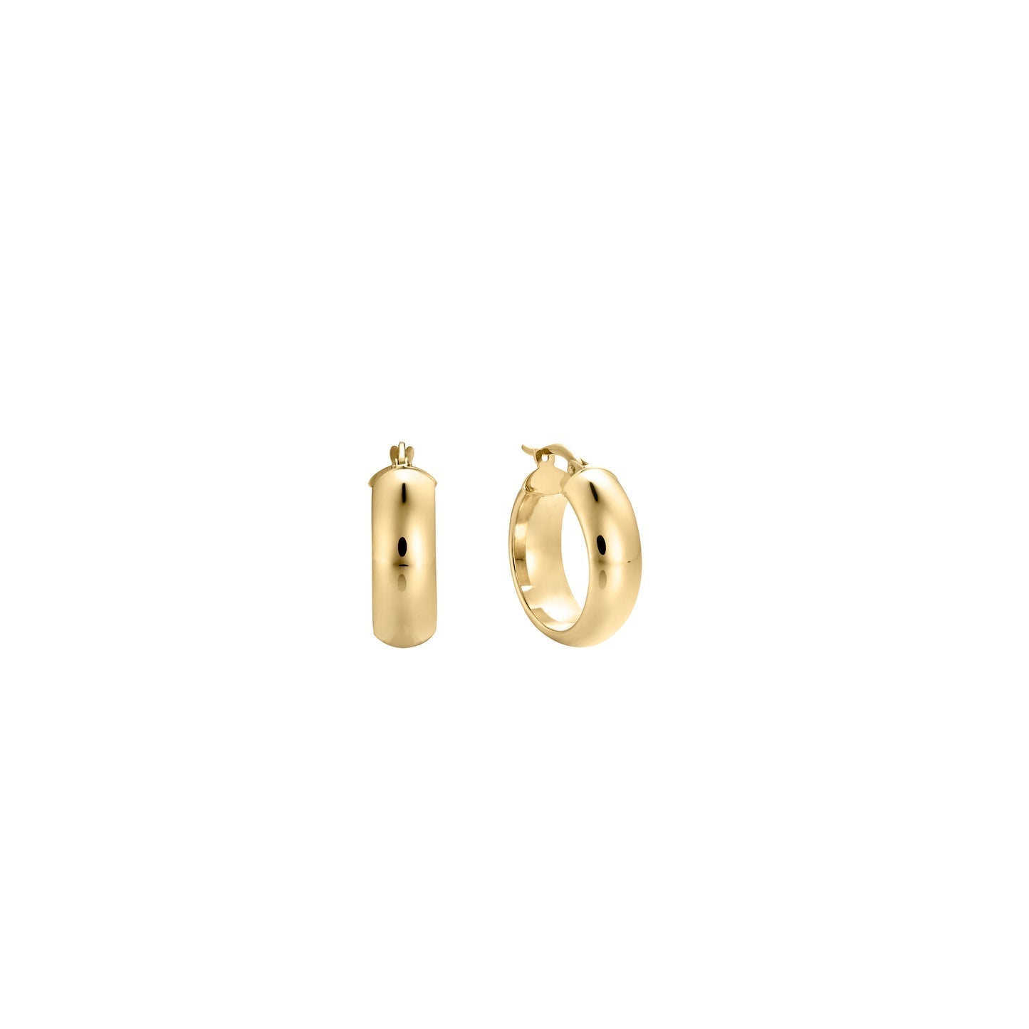 Bold Hoops Earrings in Gold 1