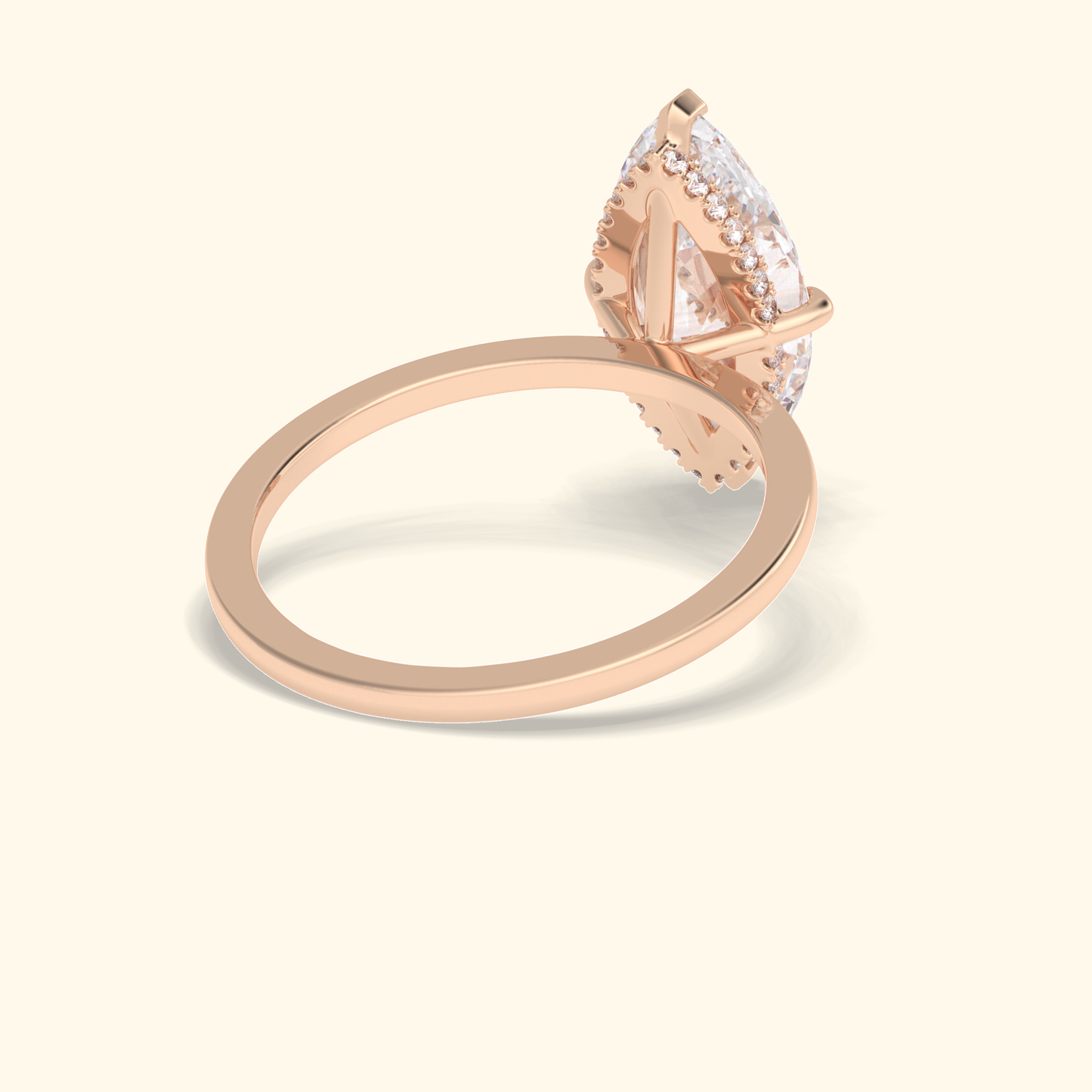 Marquise Moissanite Solitaire Engagement Ring – 2.97 CT Center Stone in Solid Gold