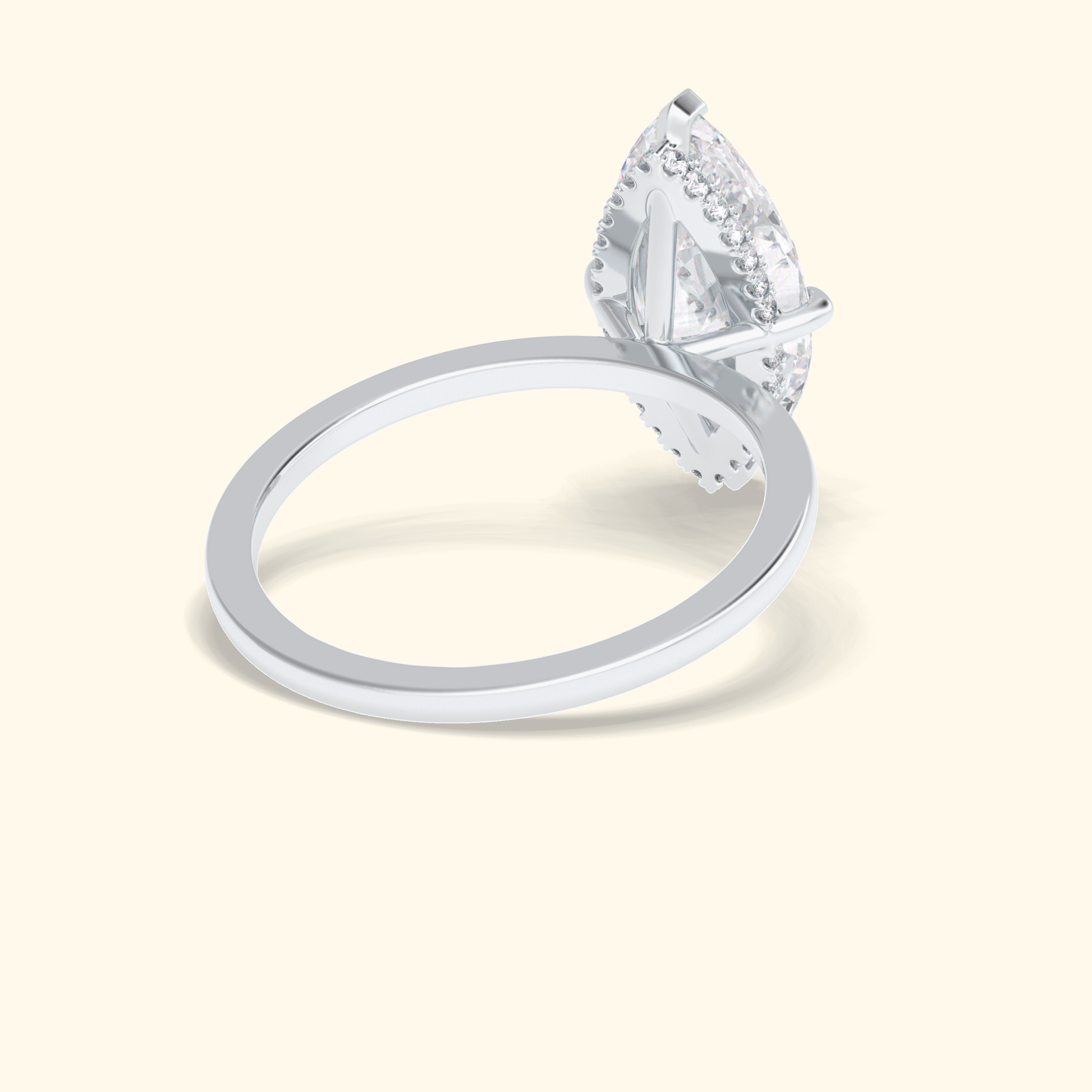 Marquise Moissanite Solitaire Engagement Ring – 2.97 CT Center Stone in Solid Gold