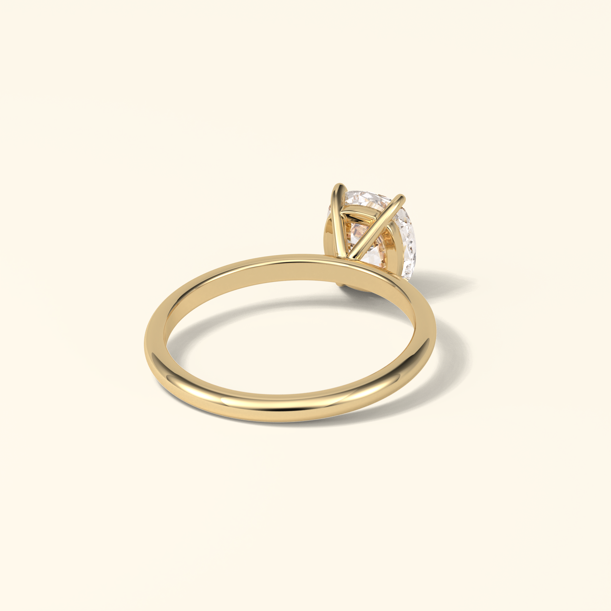 Elongated Cushion Moissanite Solitaire Engagement Ring – 2.35 CT Center Stone in Solid Gold