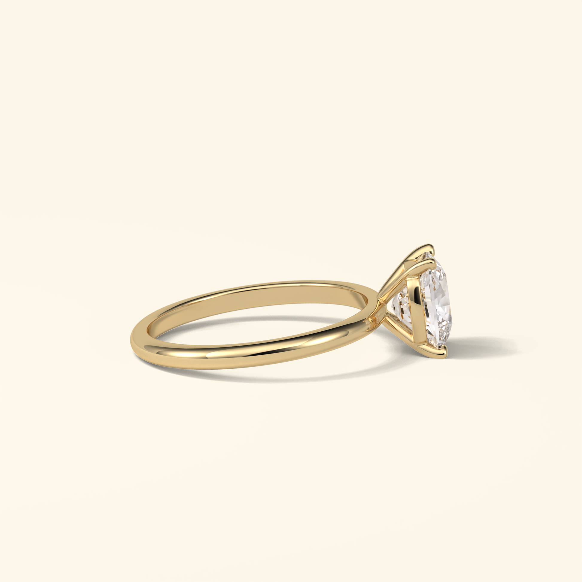Elongated Cushion Moissanite Solitaire Engagement Ring – 2.35 CT Center Stone in Solid Gold