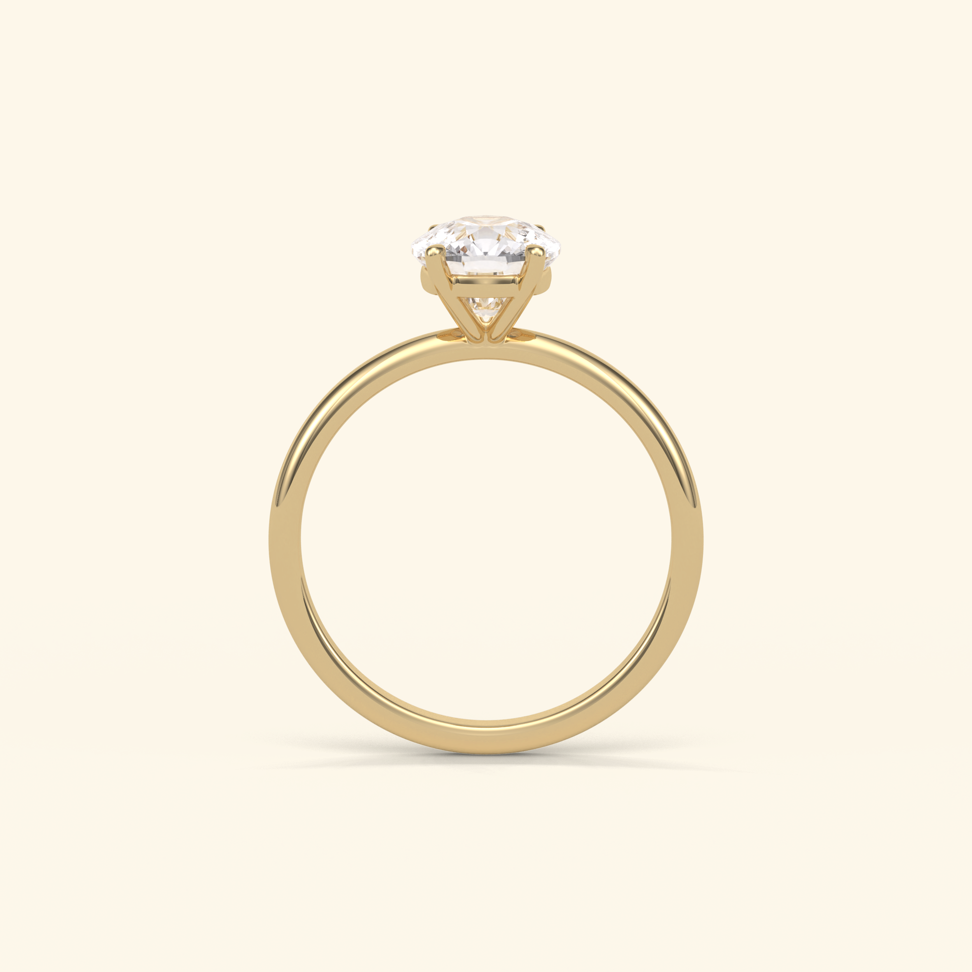 Elongated Cushion Moissanite Solitaire Engagement Ring – 2.35 CT Center Stone in Solid Gold