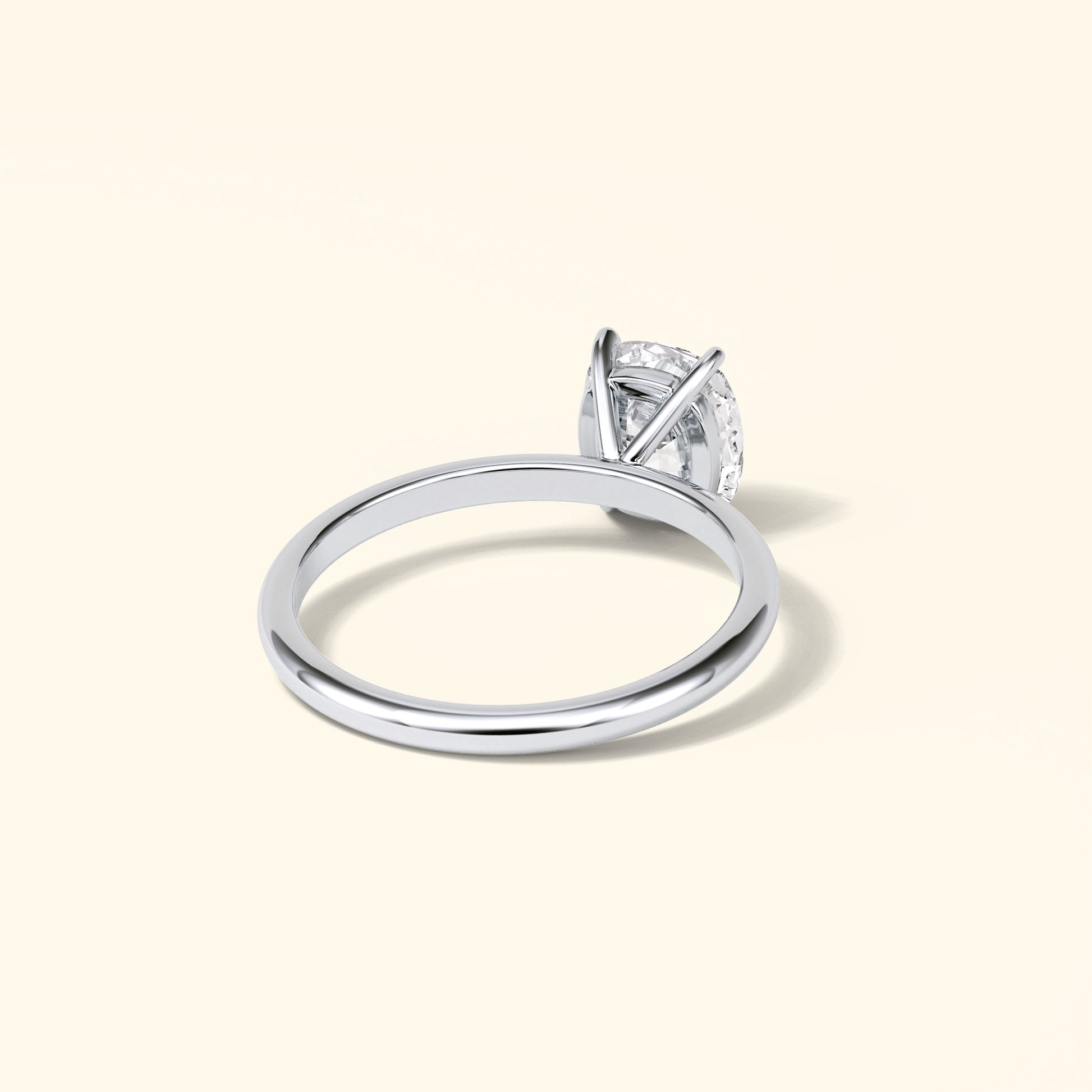 Elongated Cushion Moissanite Solitaire Engagement Ring – 2.35 CT Center Stone in Solid Gold