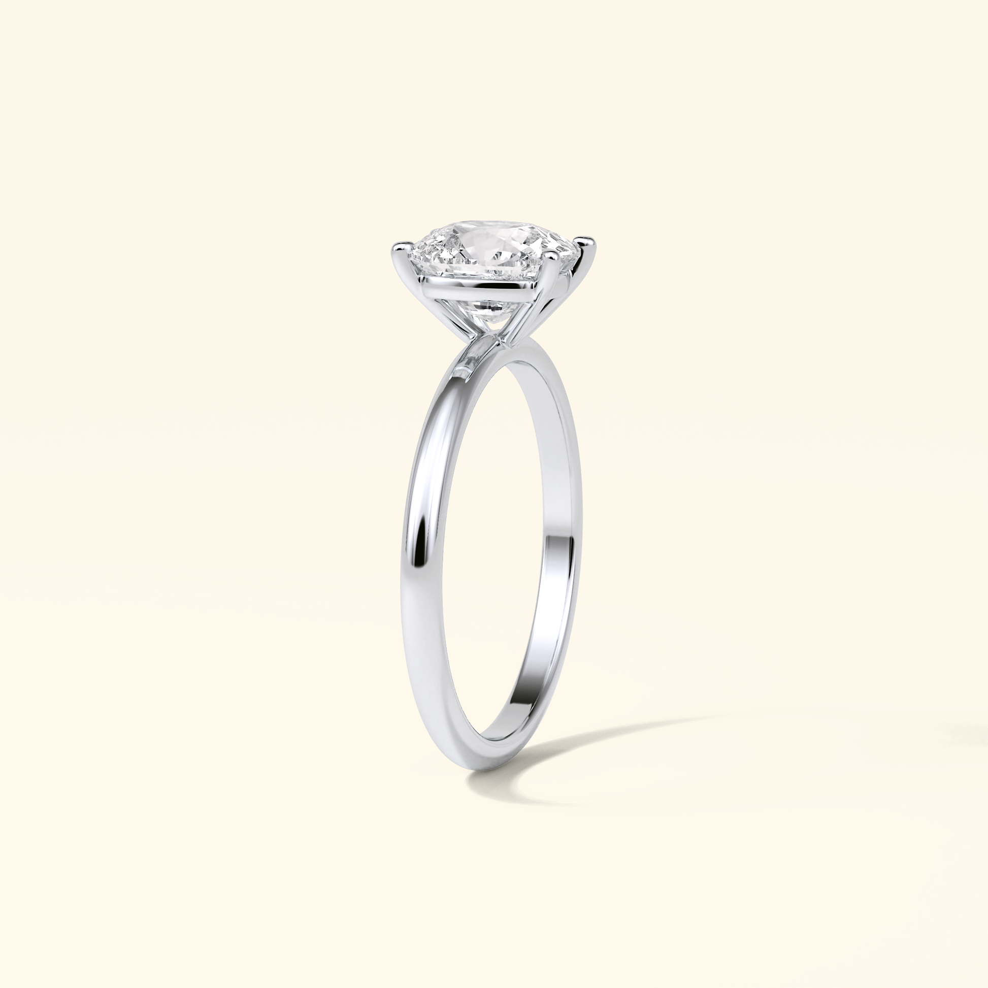 Elongated Cushion Moissanite Solitaire Engagement Ring – 2.35 CT Center Stone in Solid Gold