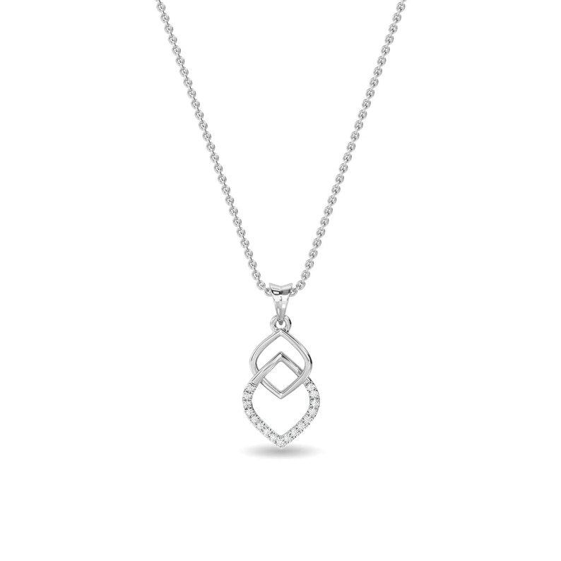 0.8 TCW Round Shape Moissanite Multi Stone Necklace