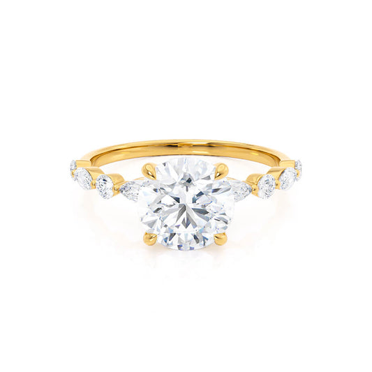 1.0 CT Round Shaped Moissanite Solitaire Style Engagement Ring 2