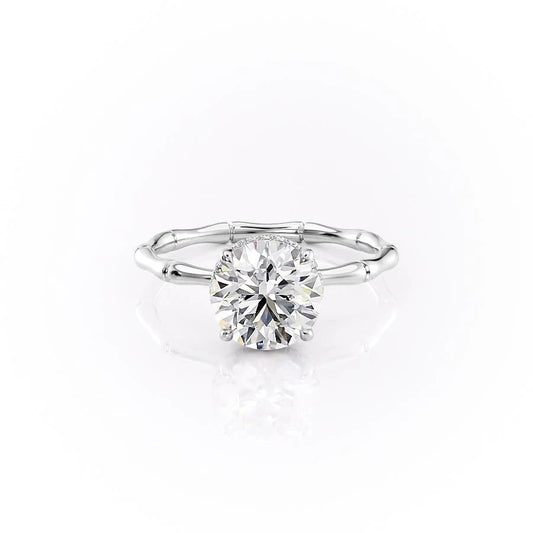 1.60 CT Round Cut Solitaire Style Moissanite Engagement Ring 10