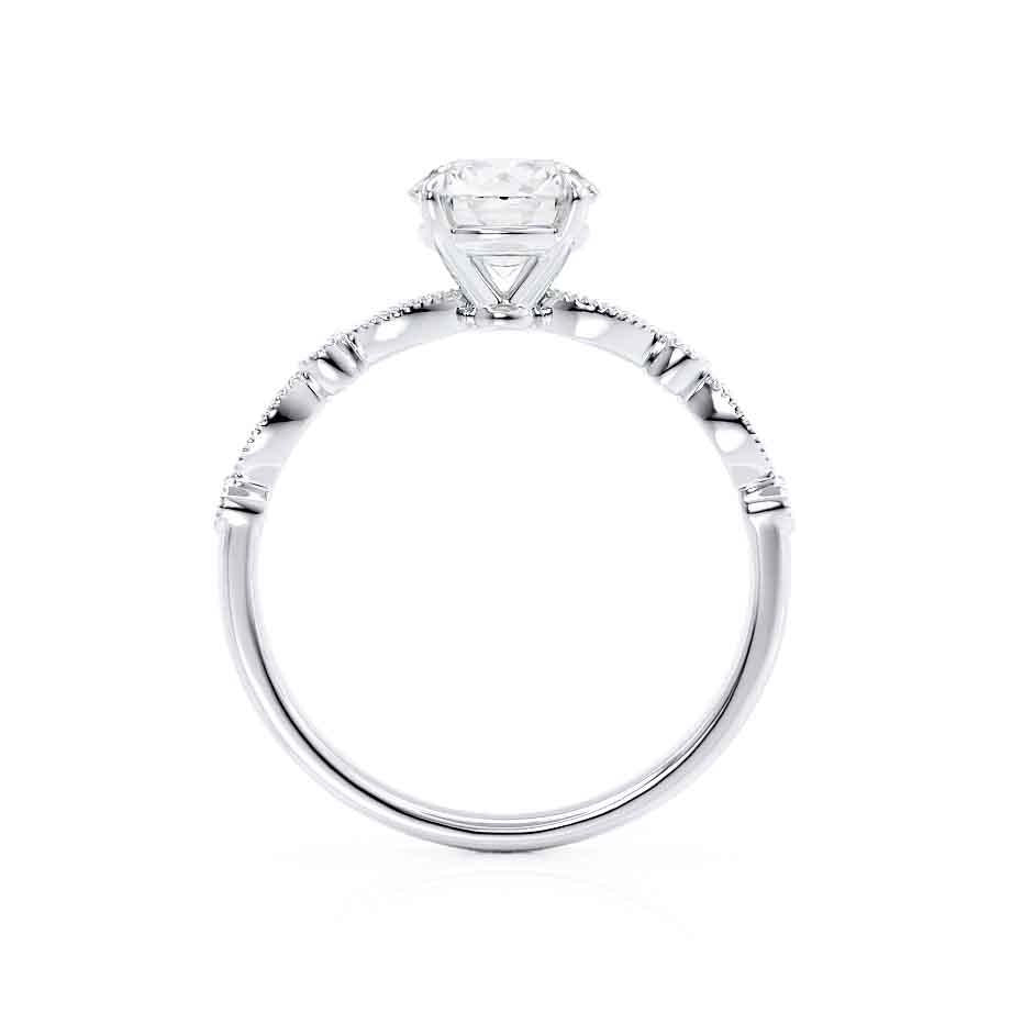 1.50 CT Princess Shaped Moissanite Solitaire Engagement Ring 4