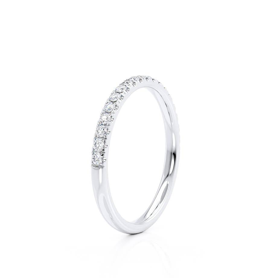 0.21 CT Round Shaped Moissanite Full Eternity Wedding Band 3