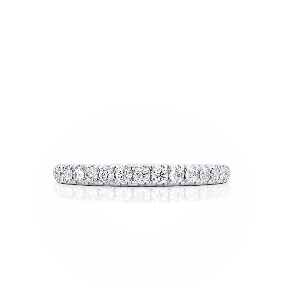 0.21 CT Round Shaped Moissanite Full Eternity Wedding Band 5