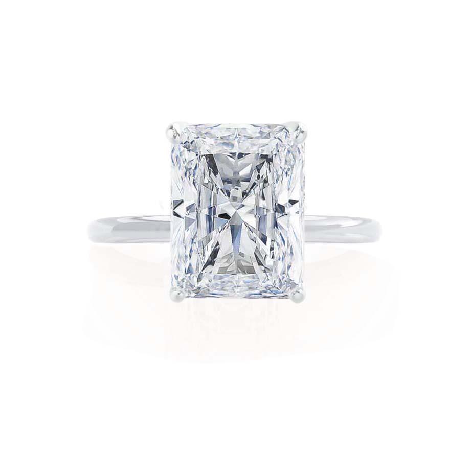 1.20 CT Radiant Shaped Solitaire Moissanite Engagement Ring 4