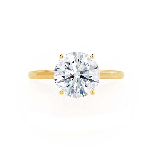 1.20 CT Round Shaped Moissanite Solitaire Style Engagement Ring 5