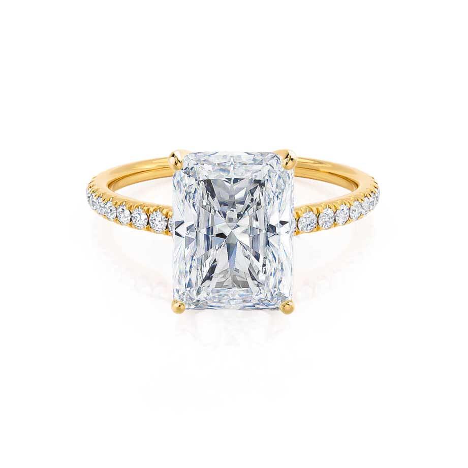 1.20 CT Radiant Shaped Moissanite Solitaire Style Engagement Ring 4