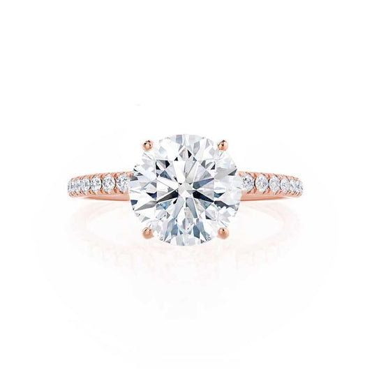 1.0 CT Round Shaped Moissanite Solitaire Style Engagement Ring 4