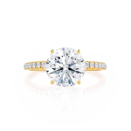 1.0 CT Round Shaped Moissanite Solitaire Engagement Ring 4