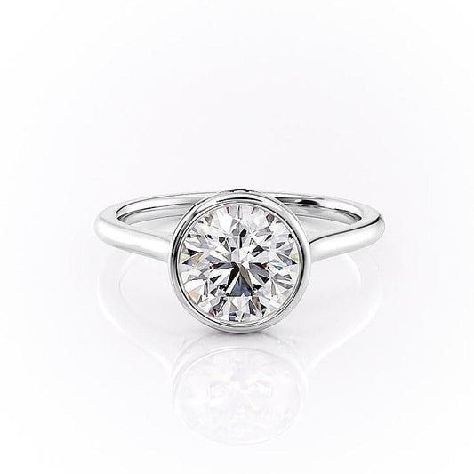 1.60 CT Round Cut Bezel Solitaire Moissanite Engagement Ring 10