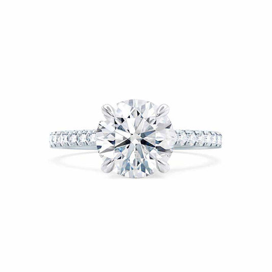 1.20 CT Round Shaped Moissanite Solitaire Engagement Ring 4