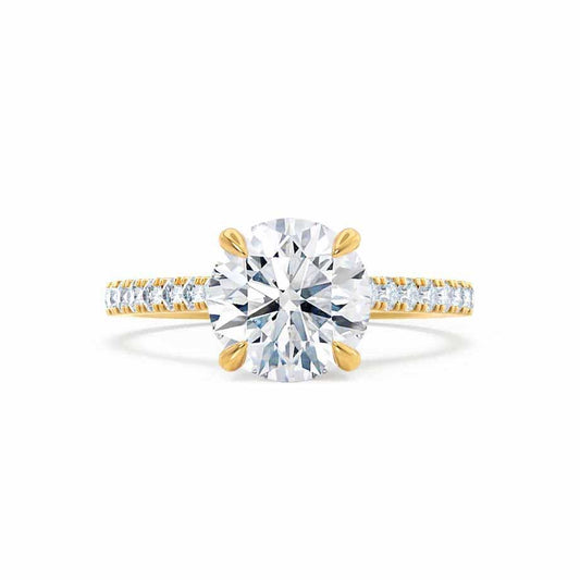 1.20 CT Round Shaped Moissanite Solitaire Engagement Ring 4